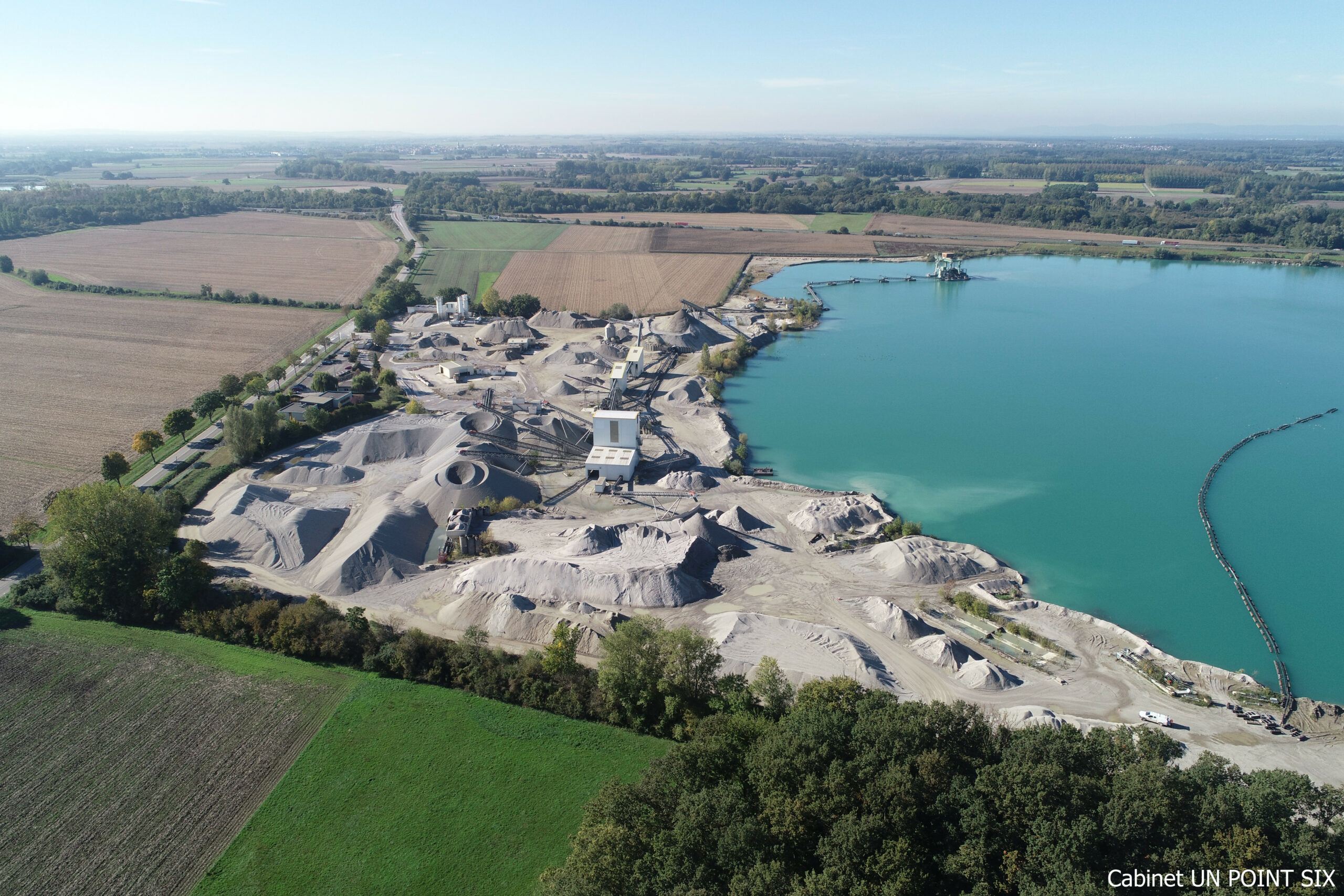 Relevés de carrières et gravières par drone